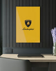 Yellow Lamborghini Acrylic Prints (French Cleat Hanging)™