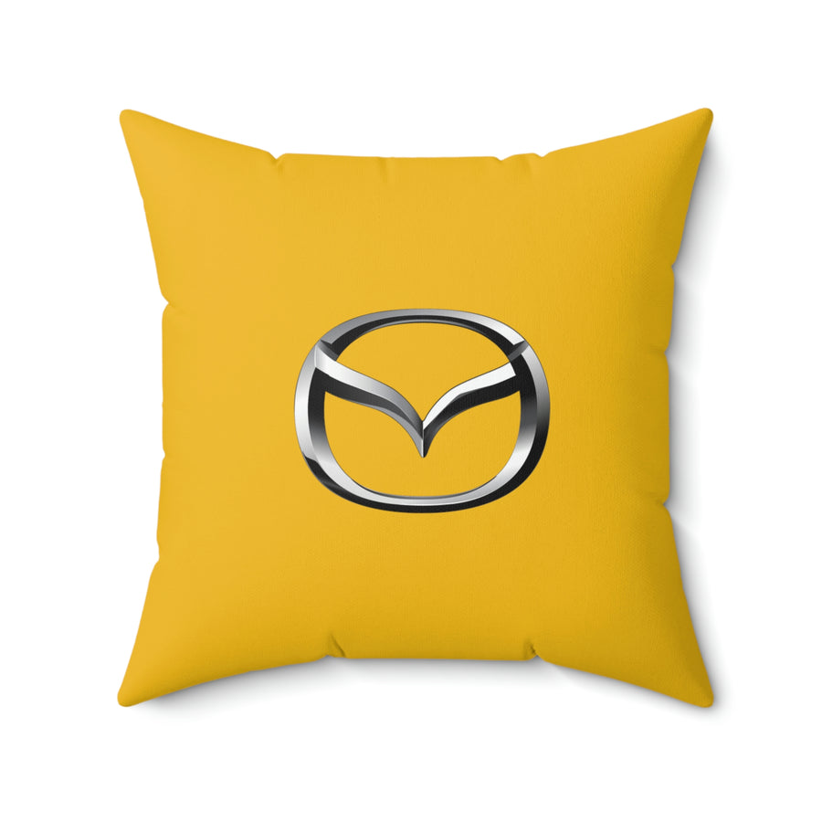 Yellow Mazda Spun Polyester Square Pillow™