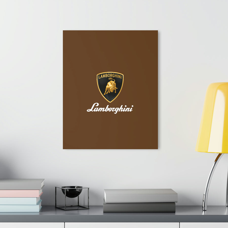 Brown Lamborghini Acrylic Prints (French Cleat Hanging)™