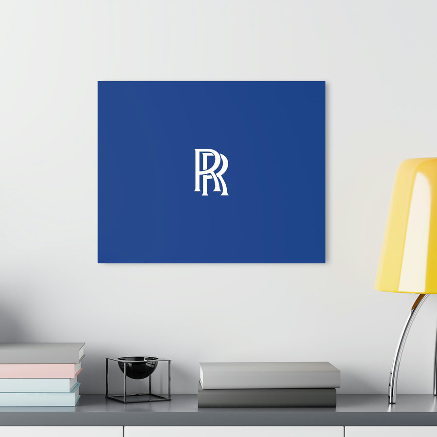 Dark Blue Rolls Royce Acrylic Prints (French Cleat Hanging)™