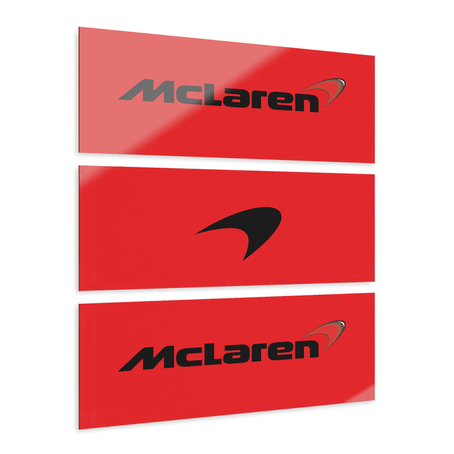 Red McLaren Acrylic Prints (Triptych)™
