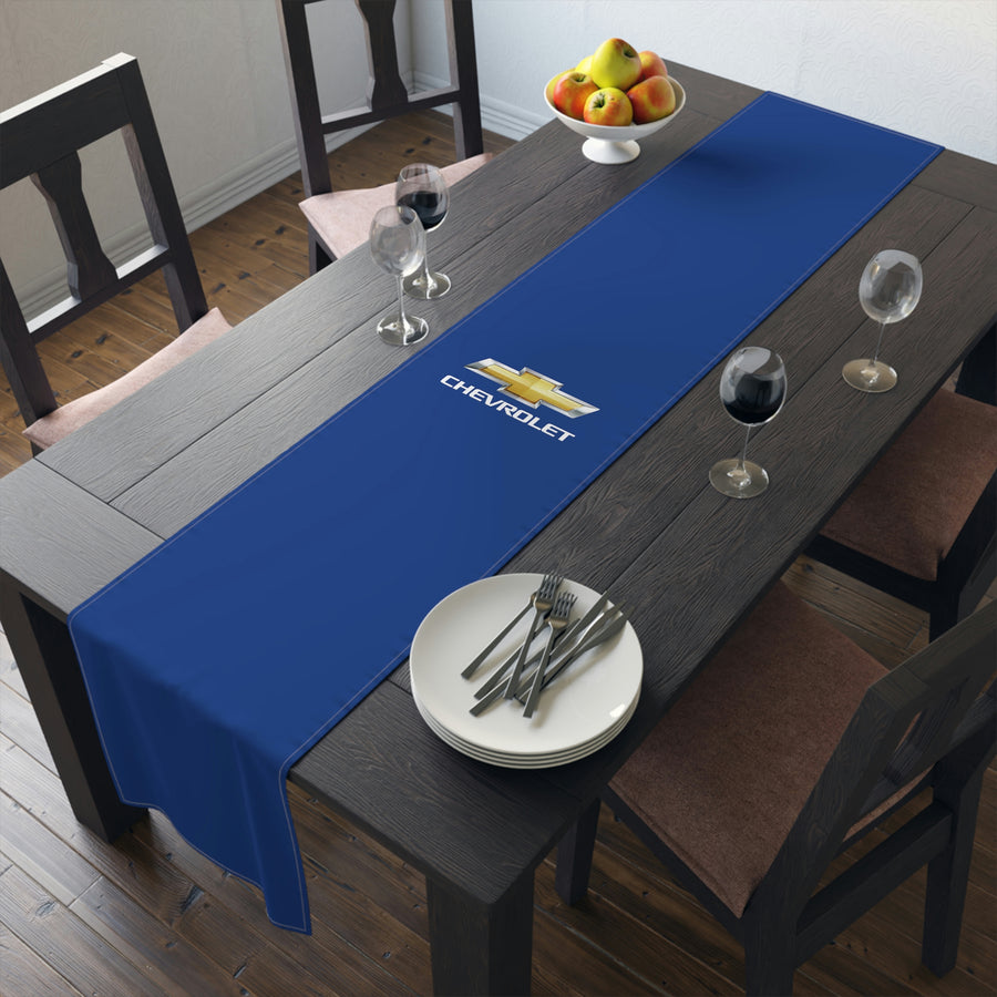 Dark Blue Chevrolet Table Runner (Cotton, Poly)™