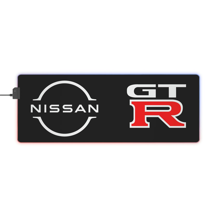 Black Nissan GTR LED Gaming Mouse Pad™