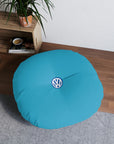 Turquoise Volkswagen Tufted Floor Pillow, Round™