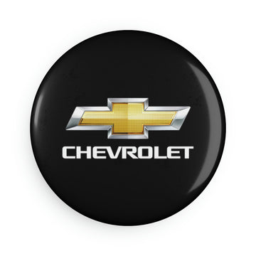 Black Chevrolet Button Magnet, Round (10 pcs)™