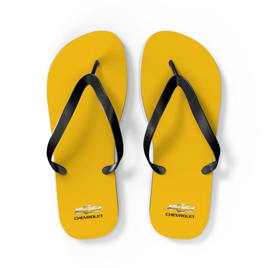 Unisex Yellow Chevrolet Flip Flops™