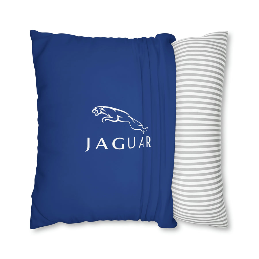 Dark Blue Jaguar Spun Polyester pillowcase™