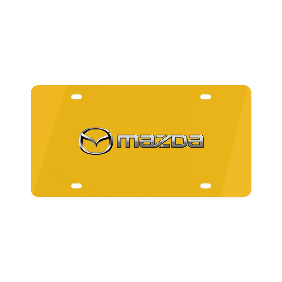 Yellow Mazda License Plate™