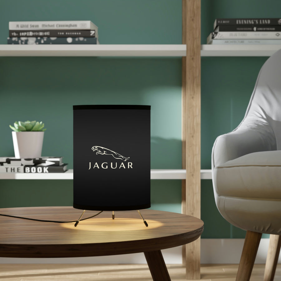 Black Jaguar Tripod Lamp with High-Res Printed Shade, US\CA plug™
