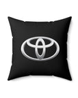 Black Toyota Spun Polyester Square Pillow™