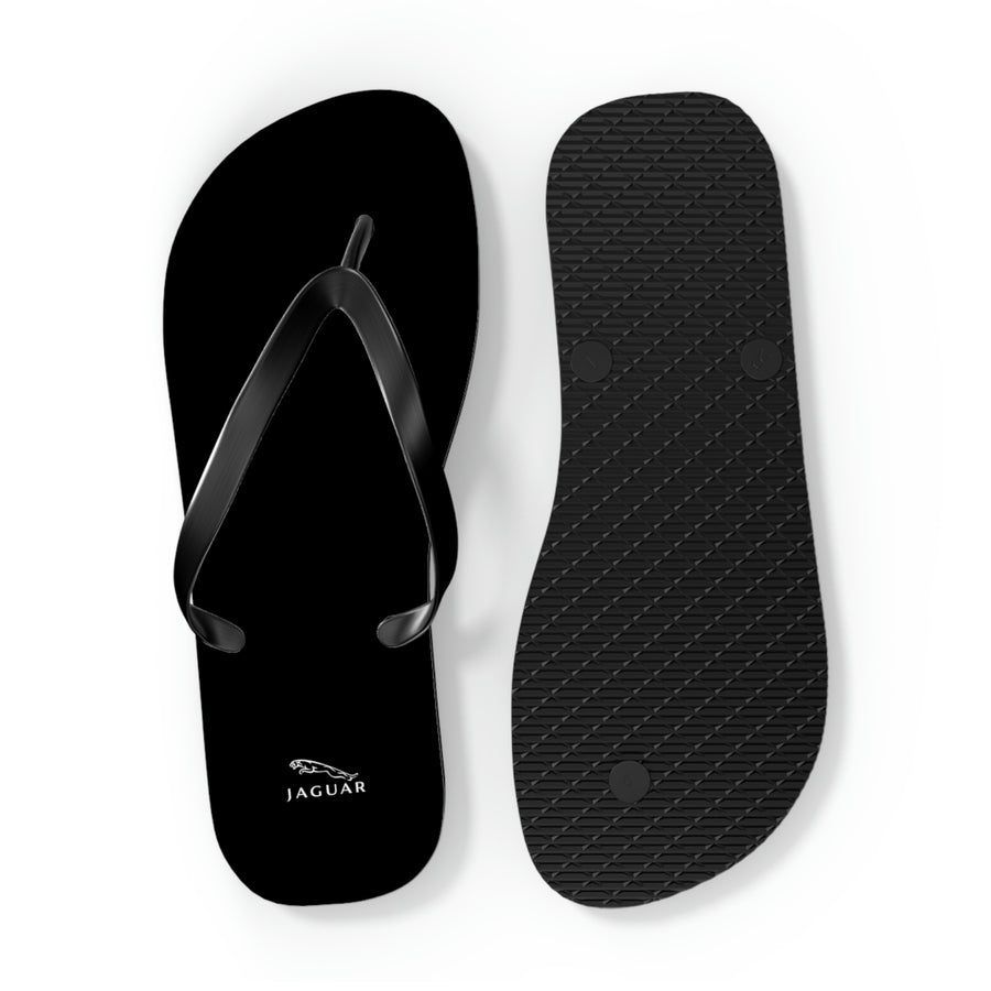 Unisex Black Jaguar Flip Flops™