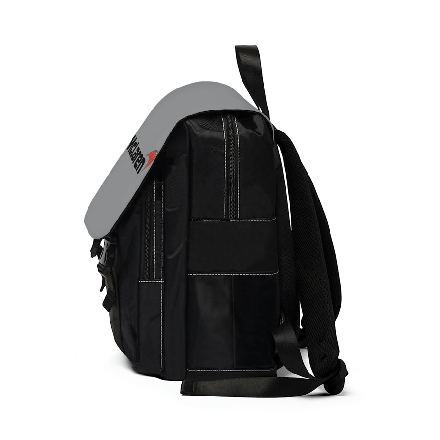 Unisex Grey Mclaren Casual Shoulder Backpack™