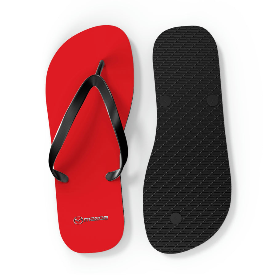 Unisex Red Mazda Flip Flops™