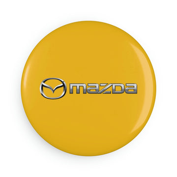 Yellow Mazda Button Magnet, Round (10 pcs)™
