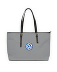 Grey Volkswagen Leather Shoulder Bag™