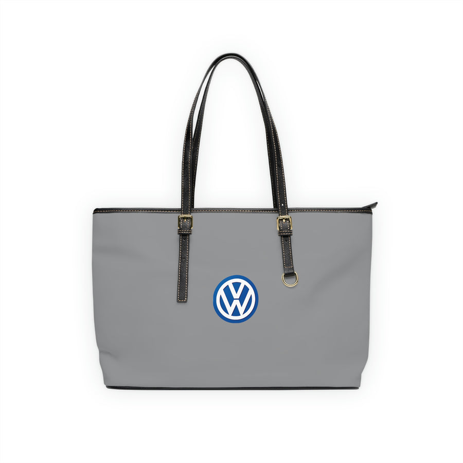 Grey Volkswagen Leather Shoulder Bag™