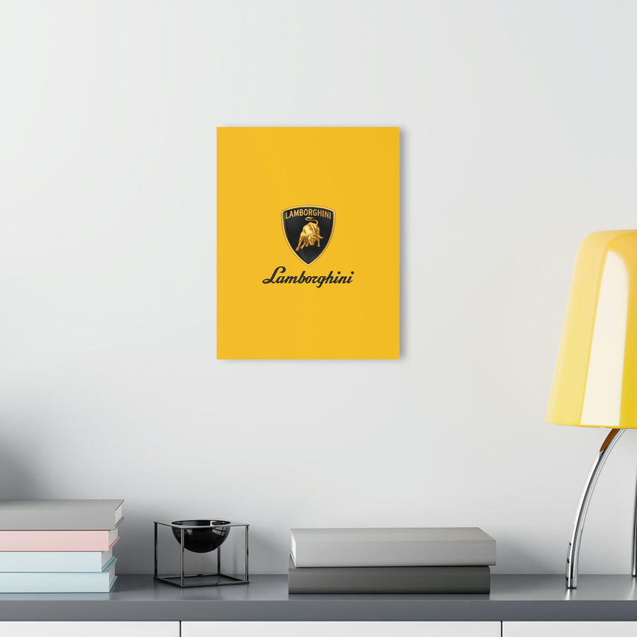 Yellow Lamborghini Acrylic Prints (French Cleat Hanging)™