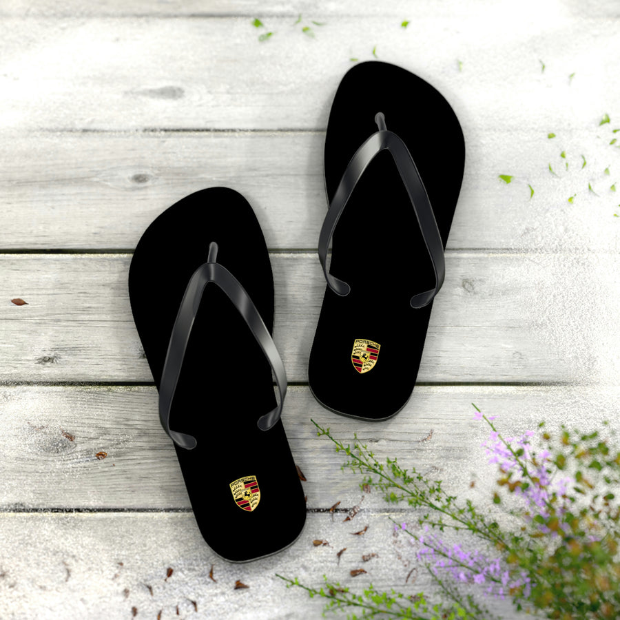 Unisex Black Porsche Flip Flops™