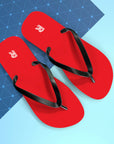 Unisex Red Rolls Royce Flip Flops™