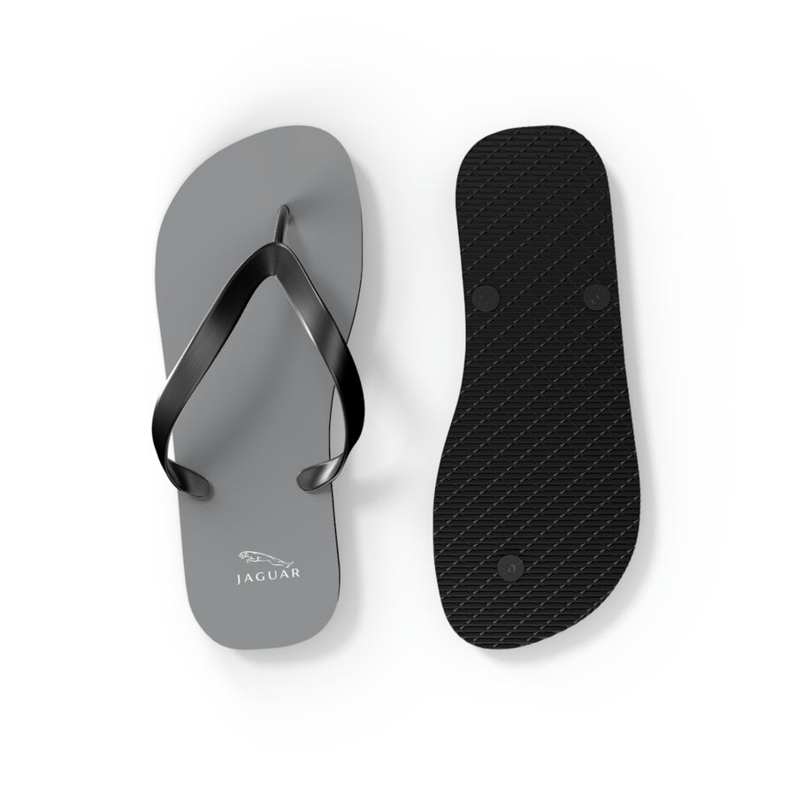 Unisex Grey Jaguar Flip Flops™