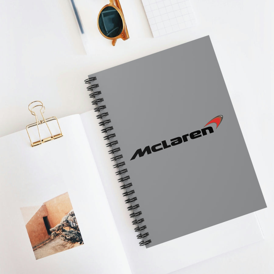 Grey McLaren Spiral Notebook - Ruled Line™