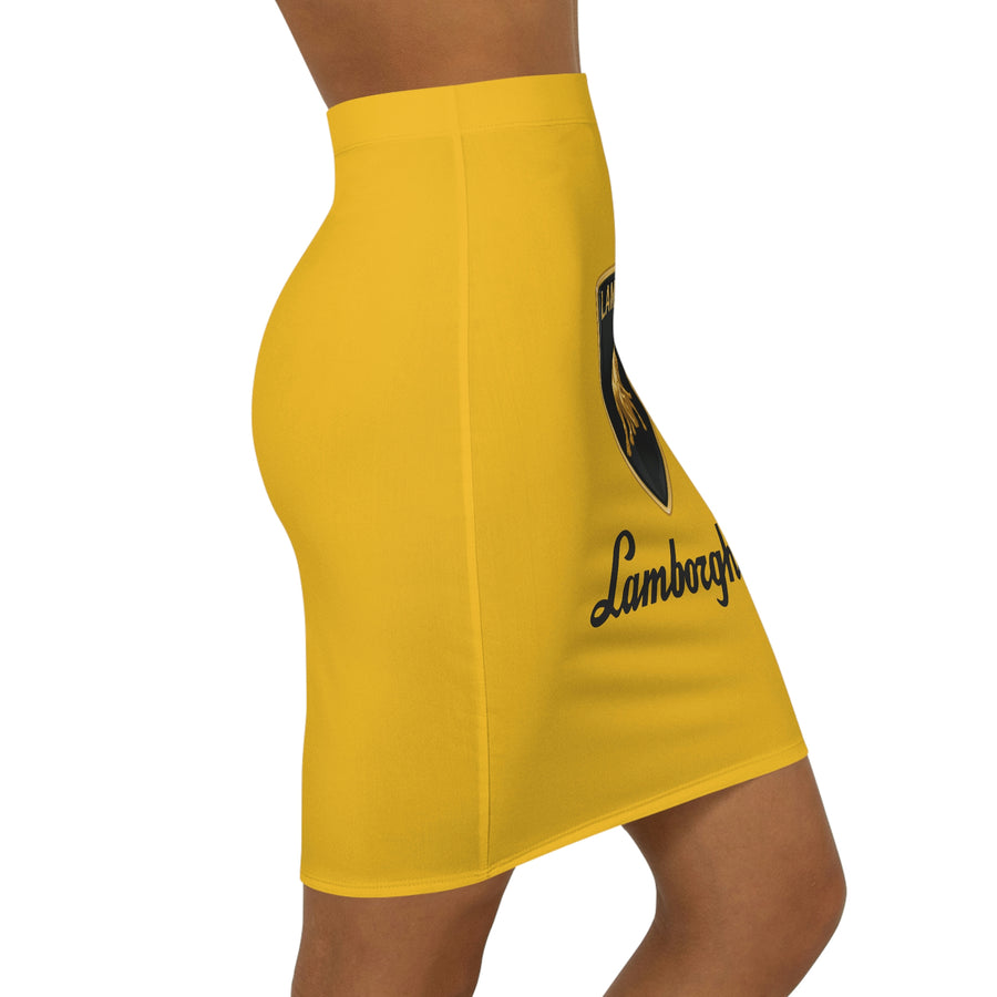 Women's Yellow Lamborghini Mini Skirt™