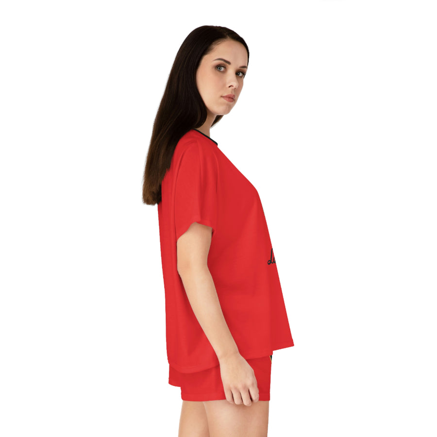 Women's Red Lamborghini Short Pajama Set™
