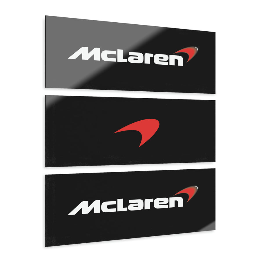 Black McLaren Acrylic Prints (Triptych)™