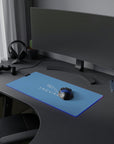 Light Blue Jaguar LED Gaming Mouse Pad™