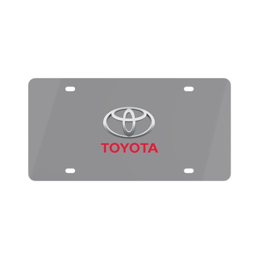 Grey Toyota License Plate™