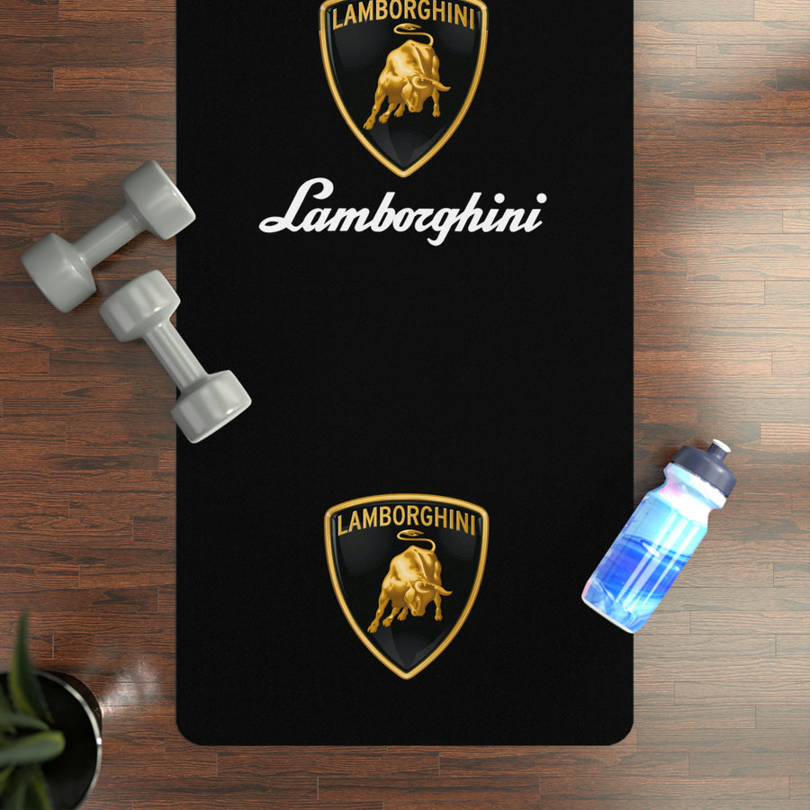 Black Lamborghini Rubber Yoga Mat™