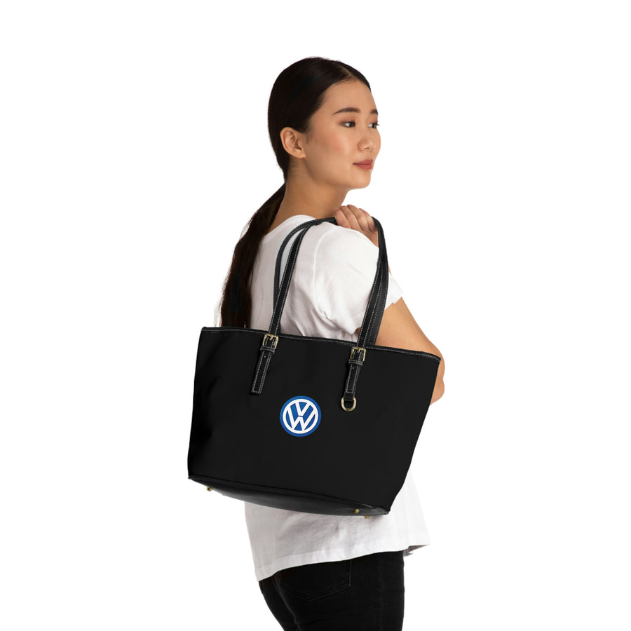 Black Volkswagen Leather Shoulder Bag™