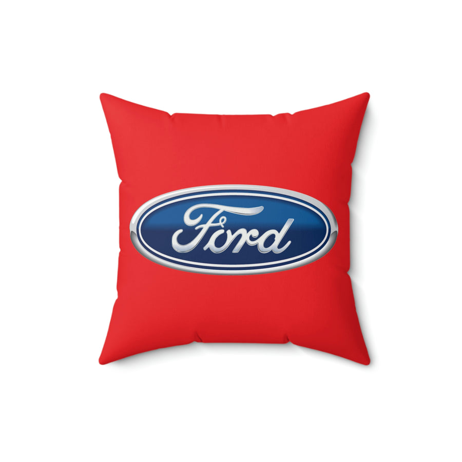 Red Ford Spun Polyester Square Pillow™