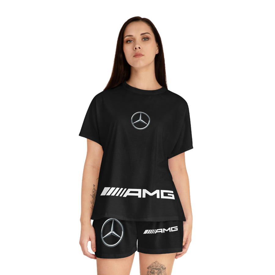 Women's Black Mercedes Short Pajama Set™