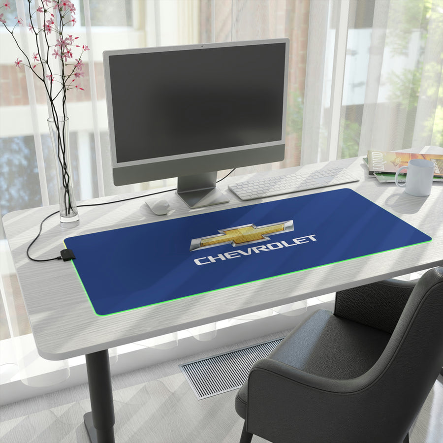 Dark Blue Chevrolet LED Gaming Mouse Pad™