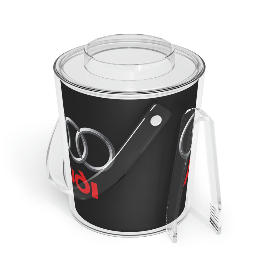 Black Audi Ice Bucket with Tongs™