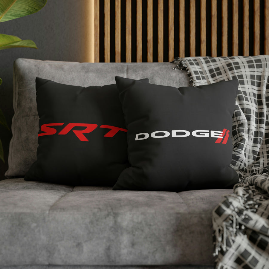 Black Spun Polyester Dodge pillowcase™