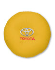 Yellow Toyota Tufted Floor Pillow, Round™