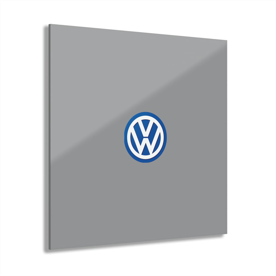 Grey Volkswagen Acrylic Prints (French Cleat Hanging)™