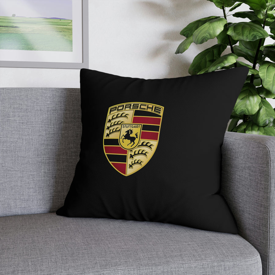 Black Porsche Spun Polyester Pillowcase™