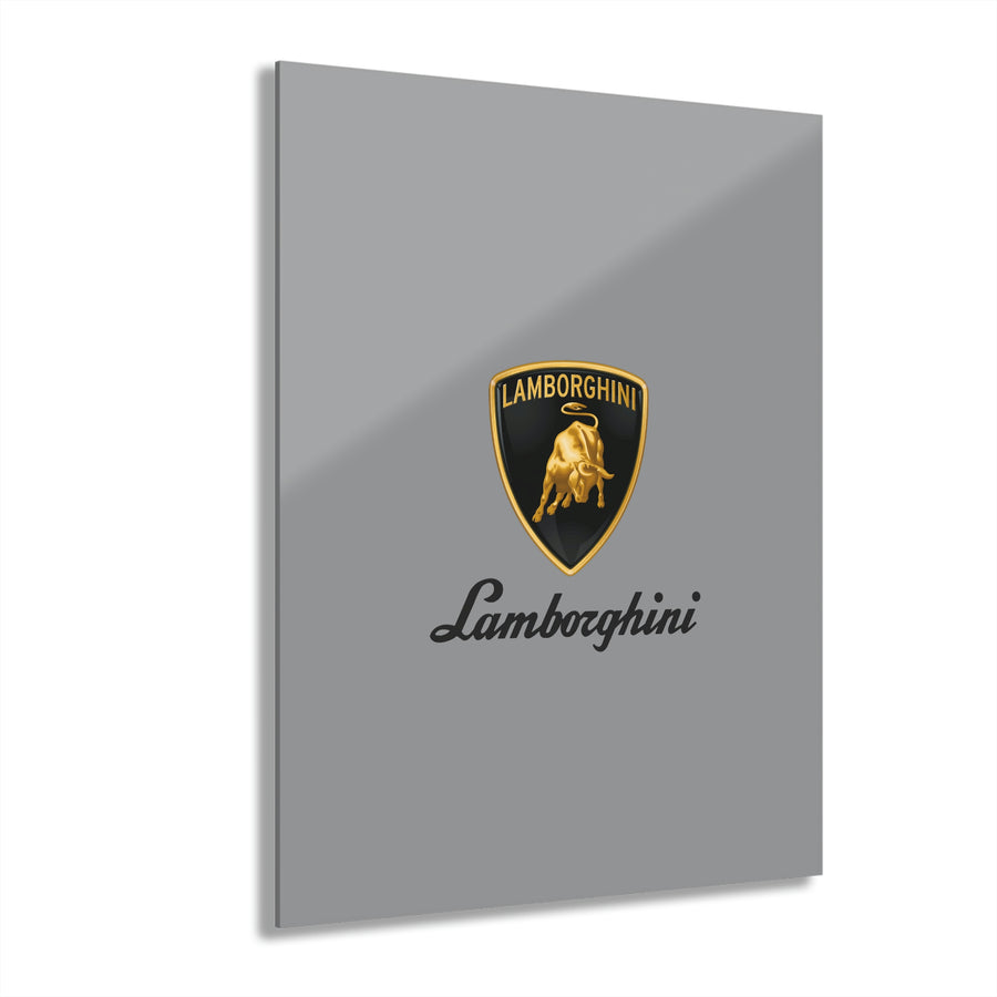 Grey Lamborghini Acrylic Prints (French Cleat Hanging)™