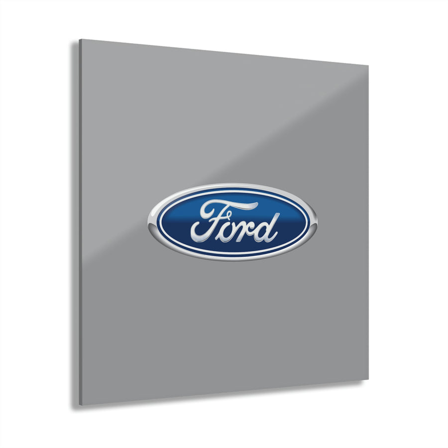 Grey Ford Acrylic Prints (French Cleat Hanging)™