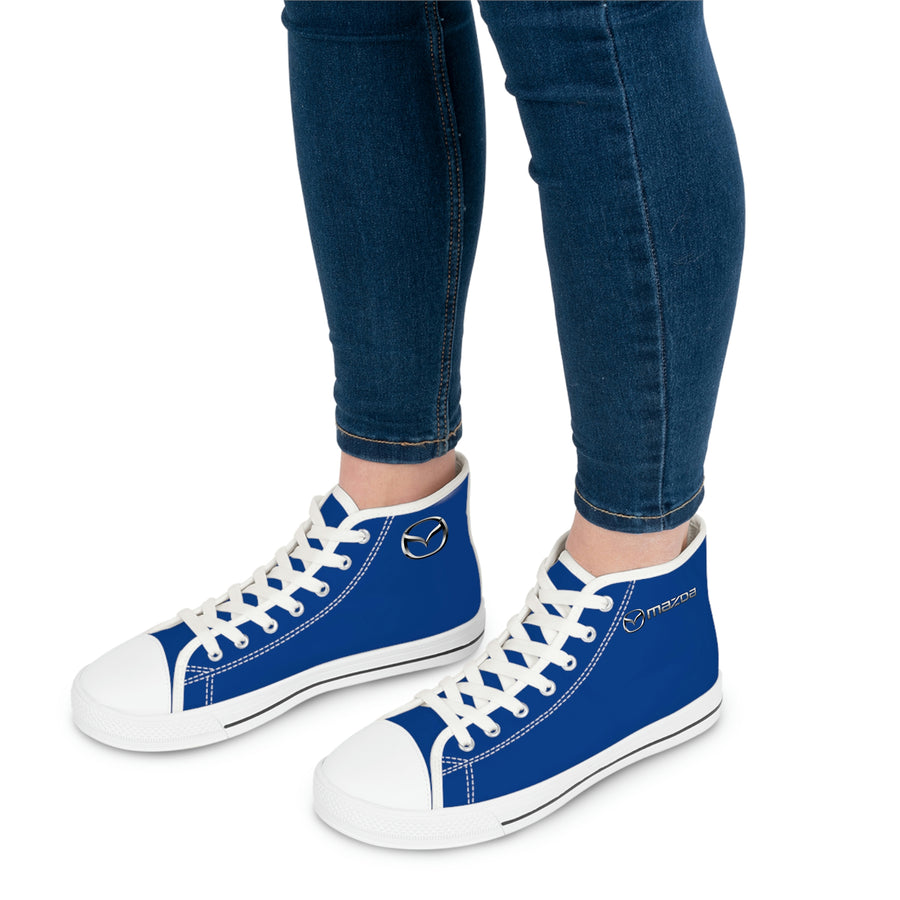 Women's Dark Blue Mazda High Top Sneakers™