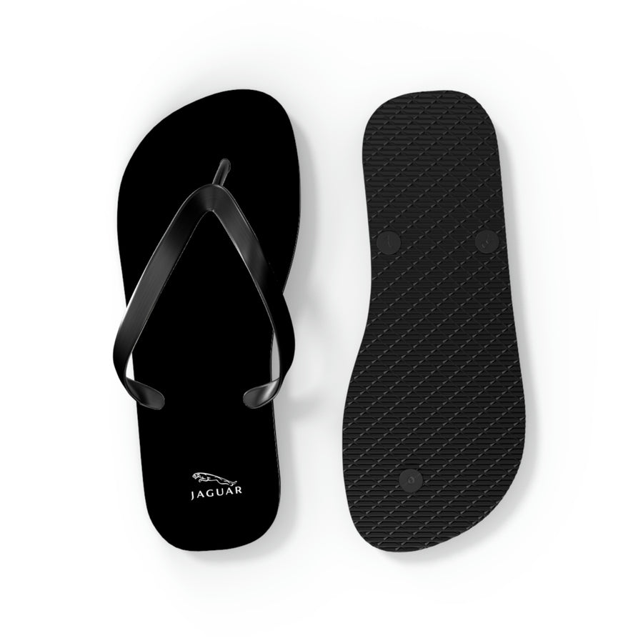 Unisex Black Jaguar Flip Flops™