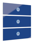 Dark Blue Volkswagen Acrylic Prints (Triptych)™