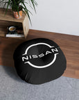 Black Nissan GTR Tufted Floor Pillow, Round™