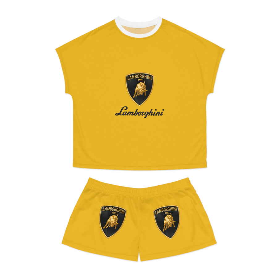 Women's Yellow Lamborghini Short Pajama Set™