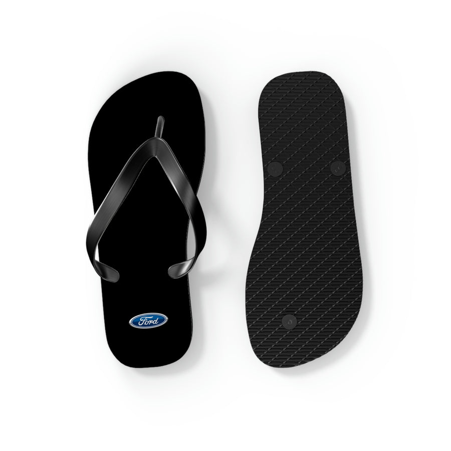 Unisex Black Ford Flip Flops™