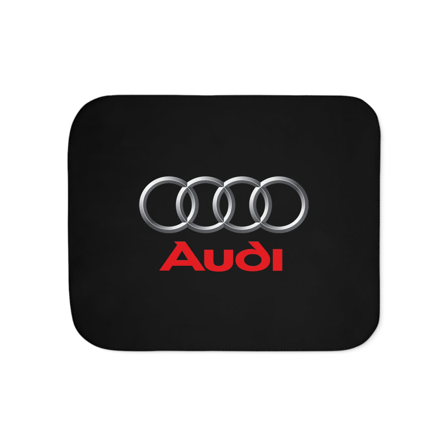 Black Audi Sherpa Blanket, Two Colors™