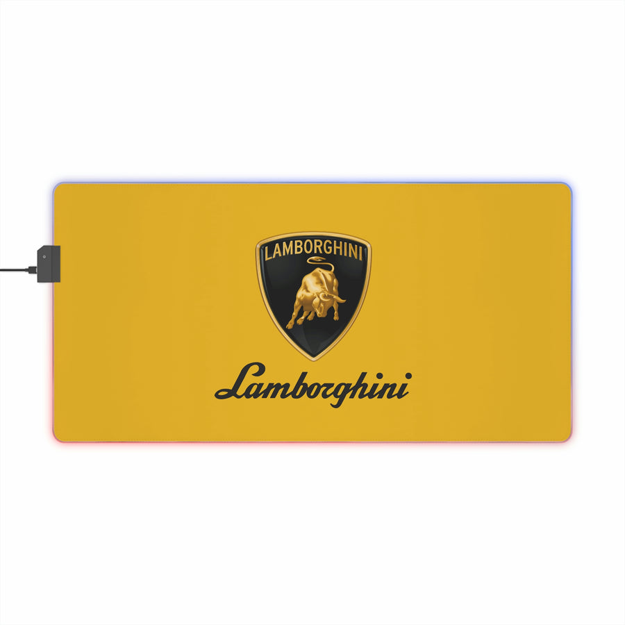 Yellow Lamborghini LED Gaming Mouse Pad™